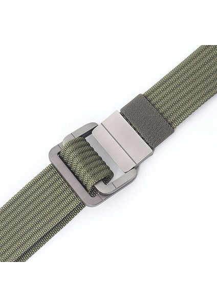 Moda Erkek Kemerler Yüzükler Metal Slayt Toka Kanvas Nefes Kovboy Kot Aksesuarları Açık Bel Kemeri Unisex Cinto (Yurt Dışından) fırsatları