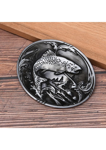 Loveshopping* Batı Kovboy Balık Kemer Tokası Erkek Kot Aksesuarları Metal Kemer Tokası (Yurt Dışından) fırsatları