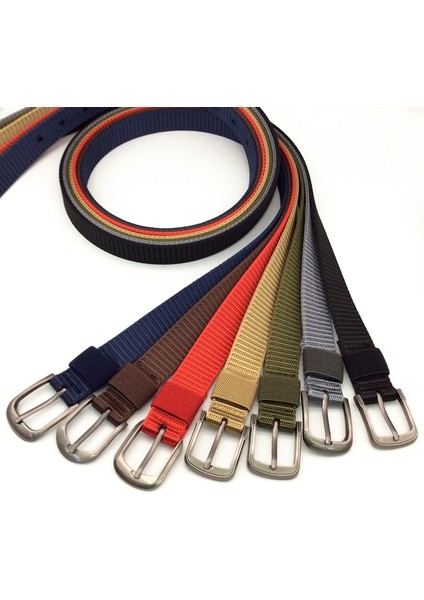 Nemli Yeni Moda Taktik Kemer Erkek Kadın Unisex Kanvas Malzeme Alaşım Metal Pim Kot Rahat Tarzı Yürüyüş Serin Kemer (Yurt Dışından) modelleri