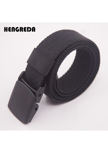 Kanvas Kemer Erkek Kadın Bel Kemeri Moda Plastik Toka Rahat Kovboy Siyah Kemerler Ceinture Jean (Yurt Dışından) fiyatları