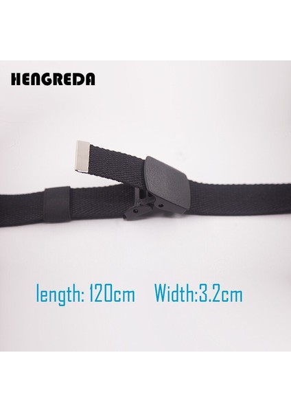 Kanvas Kemer Erkek Kadın Bel Kemeri Moda Plastik Toka Rahat Kovboy Siyah Kemerler Ceinture Jean (Yurt Dışından) fırsatları