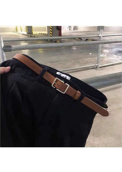 Kadınlar Için Deri Kemerler Moda Kot Klasik Retro Basit Dikdörtgen Toka Kadın Pin Yeni Denim Elbise Goth Lüks Punk (Yurt Dışından) modelleri