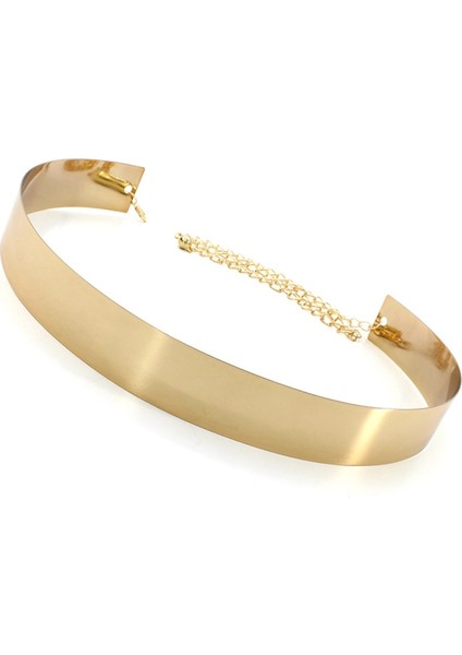 Moda Kadın Ayarlanabilir Metal Tasarımcı Kemer Bling Altın Gümüş Tabak Vintage Bayanlar Elbise Basit Kemerler Lüks Kemer (Yurt Dışından) fiyatları