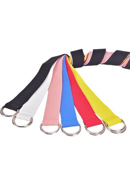 Moda Rahat Unisex Naylon Kanvas Kumaş Kemer Kayışı D Halka Toka Bel Bandı Düz Renk Uzun Kumaş Elbise Örme Kemer (Yurt Dışından) fırsatları