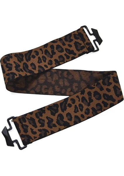 Kadınlar Için Kemerler Yeni Basit Elastik Bel Mühür Leopar Baskı Dekoratif Bel Geniş Moda Bayan Kemer Siyah Leopar Baskı 5 cm (Yurt Dışından) fırsatları