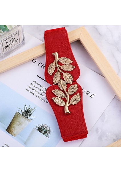 Moda Bayanlar Dekore Elastik Toka Geniş Kuşak Günlük Elbise Kemeri Kırmızı Beyaz Siyah Kadınlar Için Lüks Marka Tasarımcısı Kemerler (Yurt Dışından) modelleri