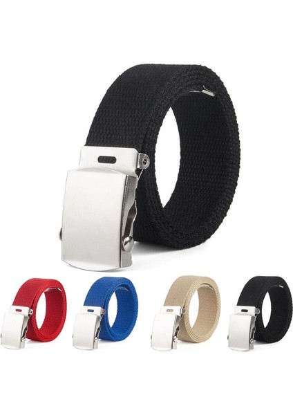 Yüksek Kaliteli 2.5 cm Erkek/kadın Kanvas Kemerler Lüks Tasarım Erkek ve Kız Açık Eğitim Kot Kemer Kemer 80-120 cm (Yurt Dışından) fiyatları