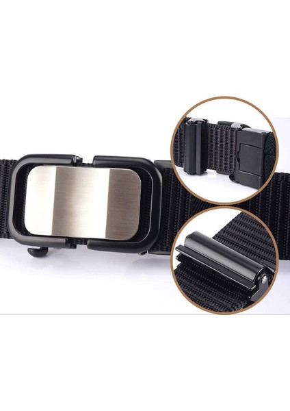 Yeni Trend Erkek Kemer Otomatik Alaşım Toka Rahat Kanvas Erkek Kemerler Moda Genç Naylon Kemer Kot Pantolon Askısı Yüksek Kalite (Yurt Dışından) modelleri