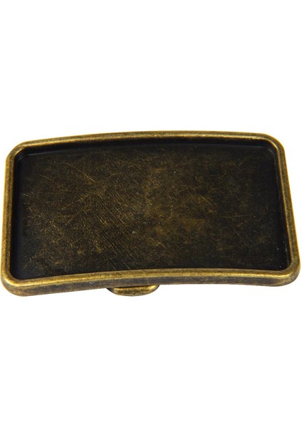 Vintage Klasik Dikdörtgen Boş Diy Bronz Metal Kemer Tokası Erkek Batı Diy Yapımı El Sanatları (Yurt Dışından)