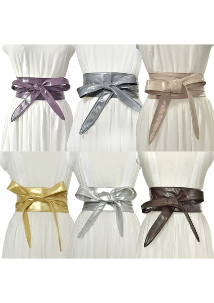 Yetişkin Kadın Bağcıklı Kemer Yeni Ilmek Kemerler Kadınlar Için Daha Uzun Geniş Bağlama Kemer Bağları Yay Bayan Elbise Dekorasyon Moda Pu 2022 (Yurt Dışından) fırsatları