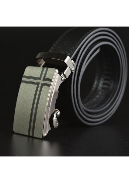 Sıcak Satış Erkek Kemer Moda Pu Alaşım Otomatik Tokalı Kemer Iş Rahat Dekorasyon Kemer MEN39S Kemerler Lüks Marka (Yurt Dışından)