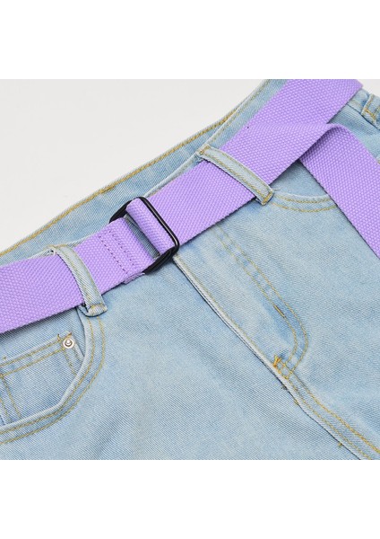 Renk Moda Genç Öğrenci Kanvas Kemer Erkekler Kadınlar Için Çift Halka Toka Pantolon Kemerleri Kore Kot ile Trendy Siyah Tasarımcı (Yurt Dışından) fırsatları