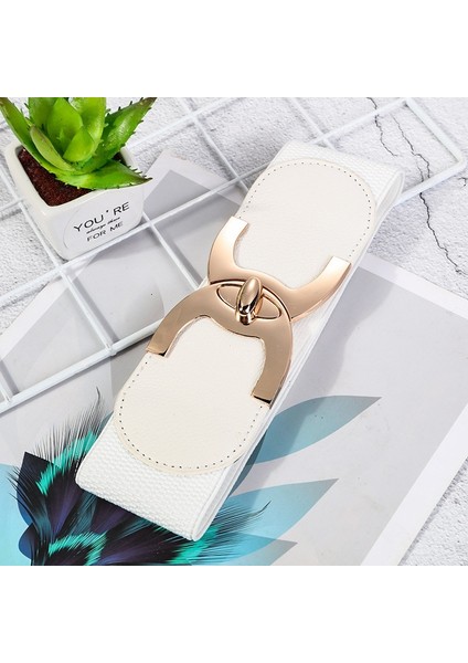 Rahat Bayanlar Elastik Geniş Bel Elbise Moda Elastik Kemer Kadınlar Için Yeni Dekoratif Kemerler Lüks Tasarımcı Kırmızı Beyaz Siyah Altın (Yurt Dışından) fırsatları