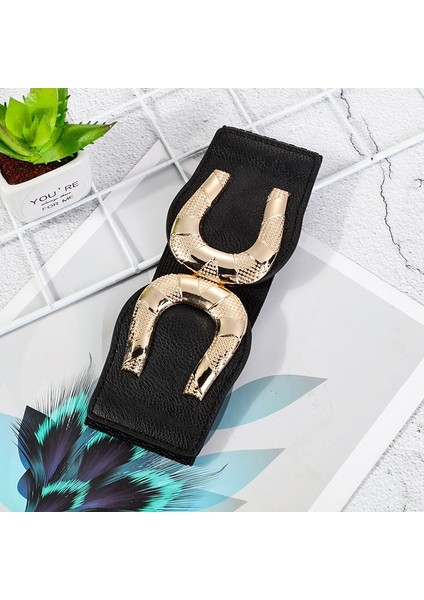 Rahat Bayanlar Elastik Geniş Bel Elbise Moda Elastik Kemer Kadınlar Için Yeni Dekoratif Kemerler Lüks Tasarımcı Kırmızı Beyaz Siyah Altın (Yurt Dışından) indirimleri