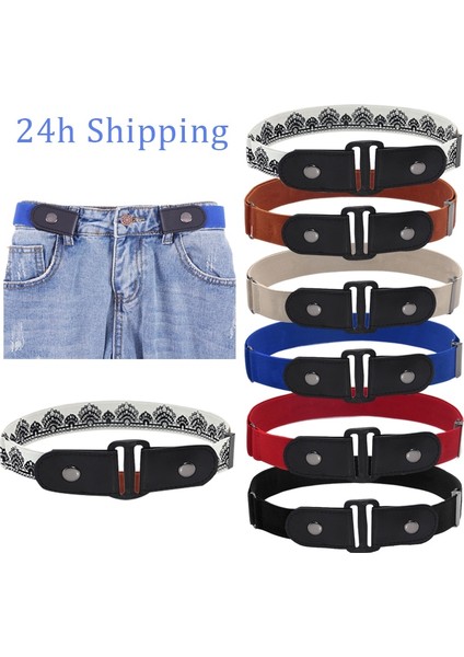 Tokasız Kemer Jean Pantolon Elbiseler Moda Kadınlar/erkekler Için Hiçbir Çıkıntı Yok Sorun Toka Yok Streç Bel Kemeri (Yurt Dışından) fiyatları