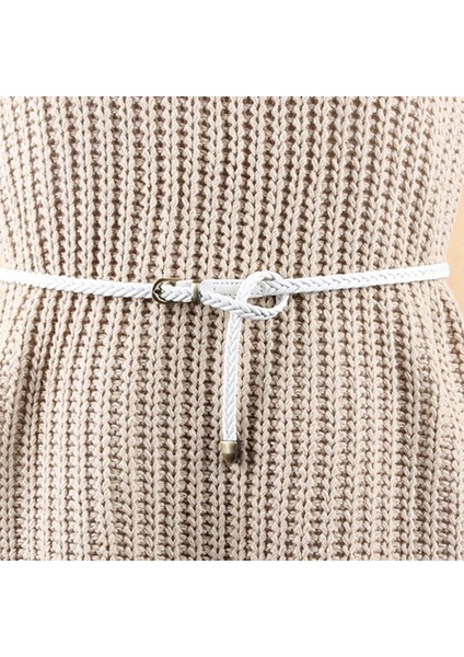 Yeni El Dokuma Kemer Kadın Pin Toka Retro Rahat Vahşi Ince Kemer Bel Halat Dekorasyon Haki (Yurt Dışından) fırsatları