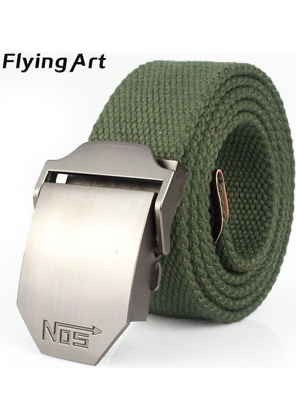 Sıcak Erkek Taktik Kemer En Kaliteli 4 mm Kalın 3.8 cm Geniş Kanvas Kemer Erkekler No5 Otomatik Toka Adam Genişletilmiş 160 cm Kemerler (Yurt Dışından) fiyatları