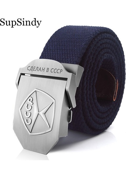 Supsindy Menampwomen Kanvas Kemerler 3D Cccp Sovyet Hafıza Mark Askeri Taktik Vatansever Askerler Erkek Kayış Kot Kemer (Yurt Dışından) fiyatları
