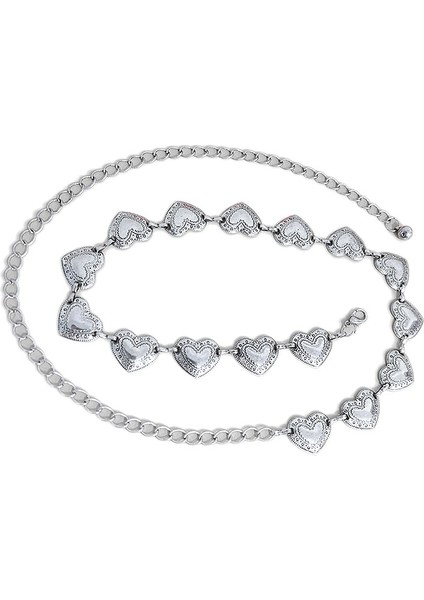 Yeni Benzersiz Kalp Metal Kemer Kadın Moda Aşk Zinciri Kemerler Kadın Kot Elbise Kemer Marka Tasarım 2022 (Yurt Dışından) indirimleri