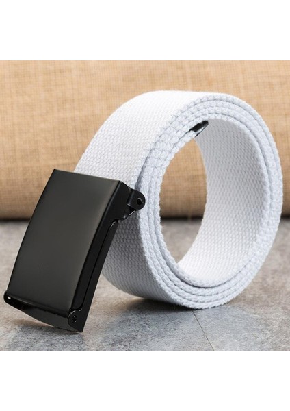 Yeni Erkek Kemeri Yeni Moda Unisex Ordu Taktik Bel Kemeri Kot Erkek Rahat Lüks Kanvas 3.8 cm Kemer Ceinture Femme (Yurt Dışından)