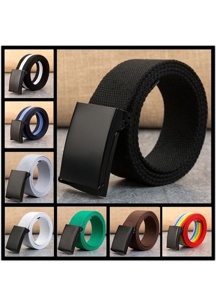 Yeni Erkek Kemeri Yeni Moda Unisex Ordu Taktik Bel Kemeri Kot Erkek Rahat Lüks Kanvas 3.8 cm Kemer Ceinture Femme (Yurt Dışından) fiyatları