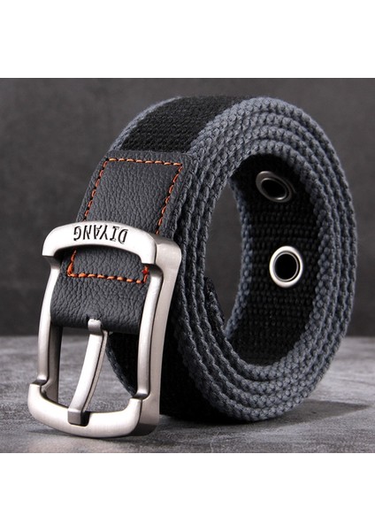 Tuval Askeri Kemer Erkekler Pin Toka Adam Moda Rahat Şerit Kemerler Kot Erkek Lüks Yeni Eğitim Açık (Yurt Dışından) modelleri