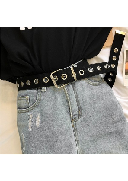 Uzun Kişilik Harajuku Rahat Yüzük Metal Kemer Öğrencileri Jean Kanvas Bel Kemerleri Gelgit Gümüş Pin Toka (Yurt Dışından) fiyatları