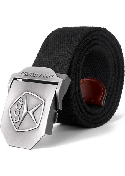 Yeni Erkekler Amp Kadınlar Yüksek Kaliteli Kemer 3D Sovyet Kalite Işareti Kanvas Askeri Kemer Sovyet Bellek Lüks Kot Taktik Kemer (Yurt Dışından)