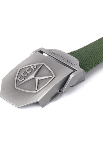 Yeni Erkekler Amp Kadınlar Yüksek Kaliteli Kemer 3D Sovyet Kalite Işareti Kanvas Askeri Kemer Sovyet Bellek Lüks Kot Taktik Kemer (Yurt Dışından) indirimleri