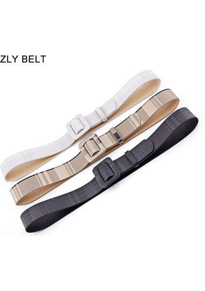 Zly Yeni Varış Moda Kemer Kadın Erkek Unisex Ekose Pc Dikdörtgen Kaliteli Renkli Rahat Trend Lüks Marka Tasarımcısı (Yurt Dışından) modelleri