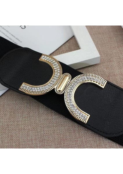 Trend Klasik Yeni Moda Stil Toka Elastik Geniş Kemer Geniş Kuşak Kayışı Kemer Bel Kadın Kadın Aksesuarları Ceinture (Yurt Dışından) modelleri