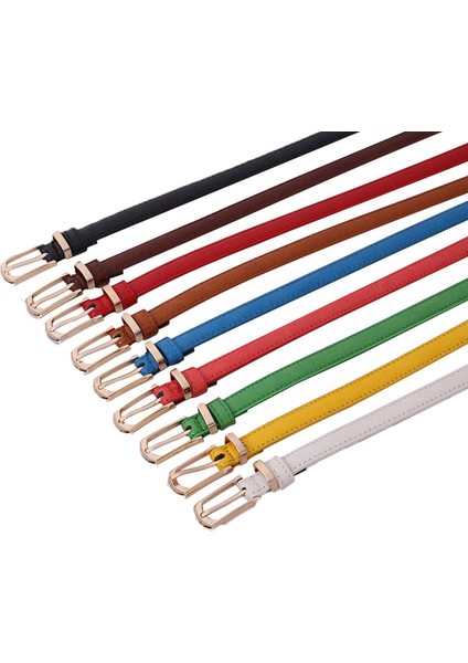 Çok Renkli LADY39S Kemer Yeni Varış WOMEN39S Moda Ince Kemer Şeker Renkler Kafa Pin Toka Kadın Bel Kemeri Bel Kemeri (Yurt Dışından) modelleri