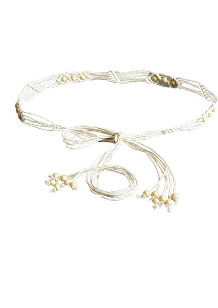 Sanwood Bohemia El Yapımı Boncuk Örgülü Kadın Kemeri Düğümlü Püsküller Bel Kemerleri 4 Renk Askı Moda Elbise Ince Kemer (Yurt Dışından) modelleri