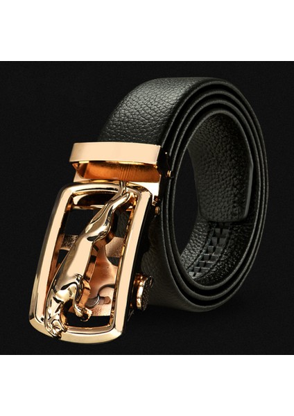 Göbeklady Erkekler Çizilmeye Dayanıklı Kenar Mikro Fiber Bel Kemeri Otomatik Toka Litchi Tahıl Kemer (Yurt Dışından) fiyatları