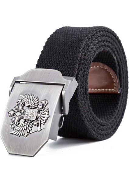 Unisex Rus Amblemi Kanvas Taktik Kemer Yüksek Kaliteli Askeri Kemerler Mens Amp Kadınlar Için Lüks Patriot Kot Kemer (Yurt Dışından)