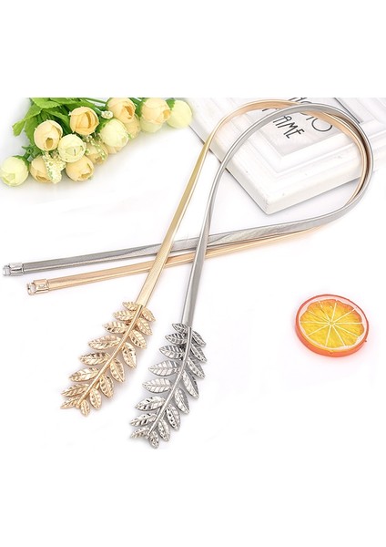 Çiçek Yaprakları Metal Tokalı Kemer Kadınlar Bayanlar Için Elastik Bel Zincir Kemerler Kadın Altın Ince Kemerler Ceinture Femme Pasek Damski (Yurt Dışından) indirimleri
