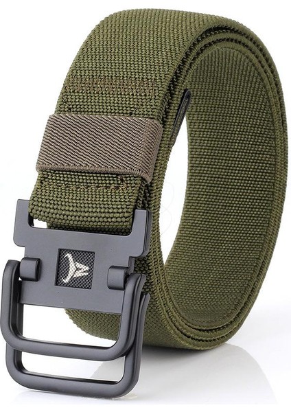 Çift Halkalı Toka Naylon Elastik Streç Dayanıklı Kanvas Kemer Rahat Vahşi Kemer 120 cm (Yurt Dışından) modelleri