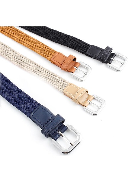 Uni Rahat Dokuma Kemer Çocuk Elastik Kemerler Erkekler Kanvas Elastik Kemer Örme Ince Bel Kemerleri Kot Alaşım Pin Toka Kemer (Yurt Dışından) modelleri