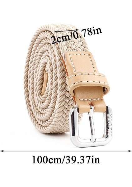 Uni Rahat Dokuma Kemer Çocuk Elastik Kemerler Erkekler Kanvas Elastik Kemer Örme Ince Bel Kemerleri Kot Alaşım Pin Toka Kemer (Yurt Dışından) indirimleri