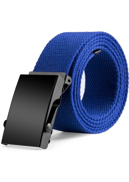 Yeni Moda Unisex Ordu Kemer Erkek Bayan Kanvas Kumaş Dokuma Siyah Tokalı Kemer 120X3.8 cm (Yurt Dışından) fiyatları