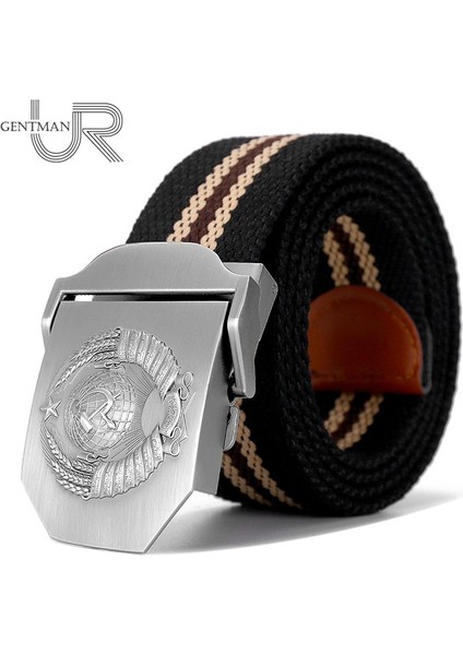 Yeni Erkekler Amp Kadın Kaliteli Kemer 3D Sovyet Ulusal Amblemi Tuval Askeri Kemer Sovyet Bellek Cccp Lüks Kot Taktik Kemer (Yurt Dışından) fiyatları