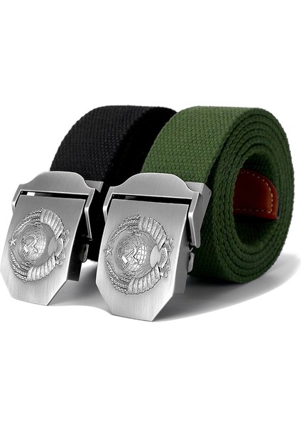 Yeni Erkekler Amp Kadın Kaliteli Kemer 3D Sovyet Ulusal Amblemi Tuval Askeri Kemer Sovyet Bellek Cccp Lüks Kot Taktik Kemer (Yurt Dışından) modelleri