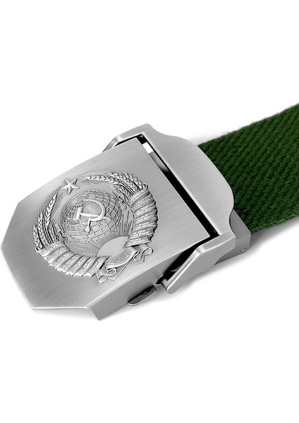 Yeni Erkekler Amp Kadın Kaliteli Kemer 3D Sovyet Ulusal Amblemi Tuval Askeri Kemer Sovyet Bellek Cccp Lüks Kot Taktik Kemer (Yurt Dışından) fırsatları