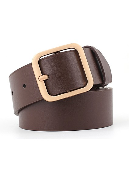 Yeni Kadın Kemer Kare Toka Kore Öğrenci Moda Kore Tarzı Trendy Dekoratif Kemer Kemer (Yurt Dışından)