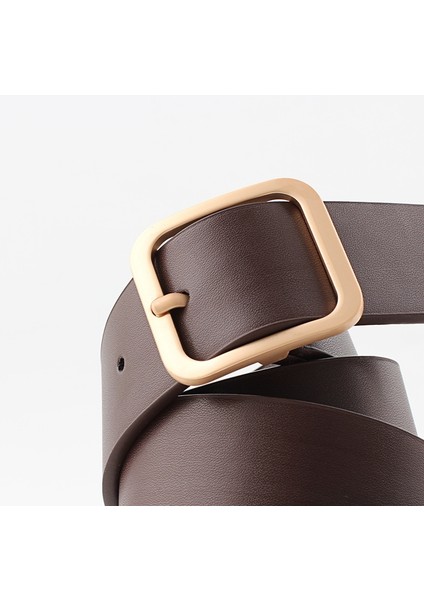 Yeni Kadın Kemer Kare Toka Kore Öğrenci Moda Kore Tarzı Trendy Dekoratif Kemer Kemer (Yurt Dışından) fiyatları