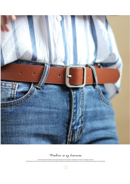 Yeni Kadın Kemer Kare Toka Kore Öğrenci Moda Kore Tarzı Trendy Dekoratif Kemer Kemer (Yurt Dışından) indirimleri