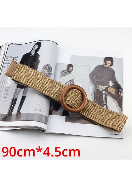 Vintage Geniş Bohemian Kemerler Kadınlar Için Yuvarlak Ahşap Toka Dokuma Örgülü Halat Kemer Kadın Rahat Tığ Boho Elbise Kemer 109 (Yurt Dışından) indirimleri