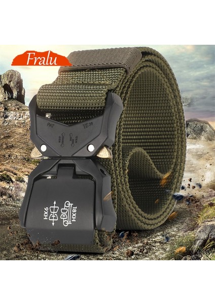 Yeni Taktik Kemer Askeri Kaliteli Naylon MEN39S Eğitim Kemeri Metal Çok Fonksiyonlu Toka Açık Spor Kanca Yeni (Yurt Dışından) fiyatları