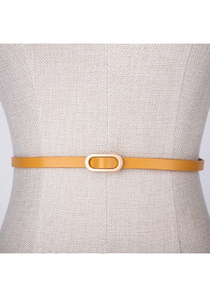 Adet Kadın Takım Elbise Ince Kemer Kare Toka Düz Renk Inek Derisi Kemerler Kadın Elbise Kazak Kemer (Yurt Dışından) indirimleri