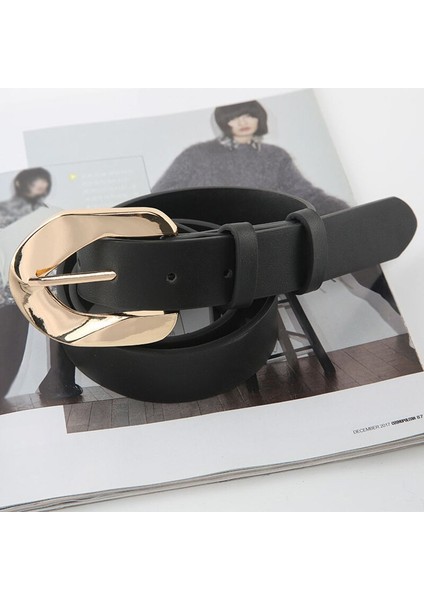 Yeni Moda Pu Deri Kadın Kemer Metal Pin Toka Bel Askıları Tasarımcı Bayan Elbise Pantolon Tüm Maç Dekorasyon Kemer (Yurt Dışından)
